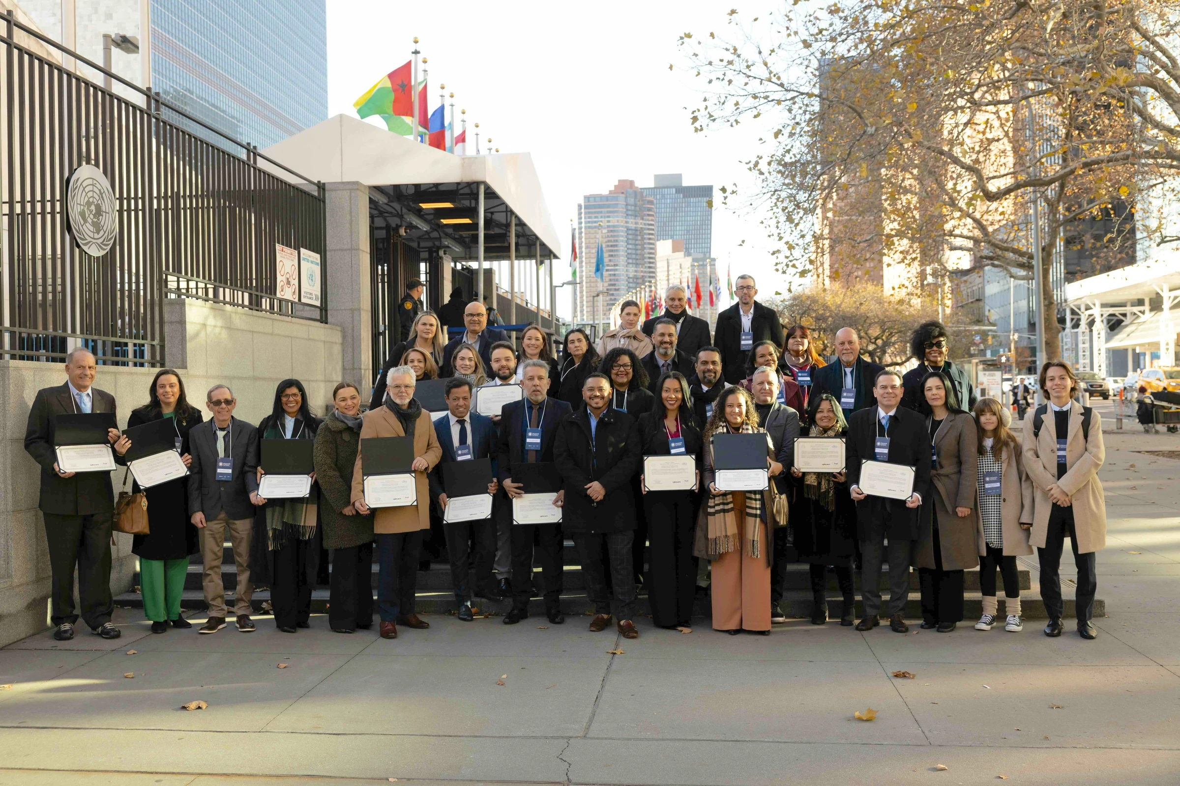 Delegação do HUB PAN na sede da ONU em Nova York